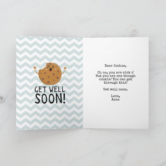 Beter-kaart één dikke koek-kind grappig kaart (Binnen)