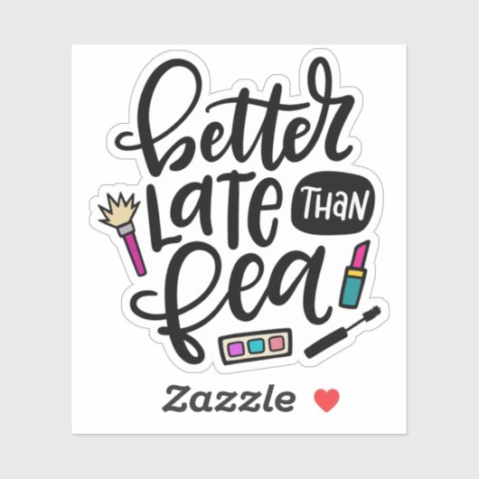 Beter laat dan fea, Spanglish Sticker (Vel)