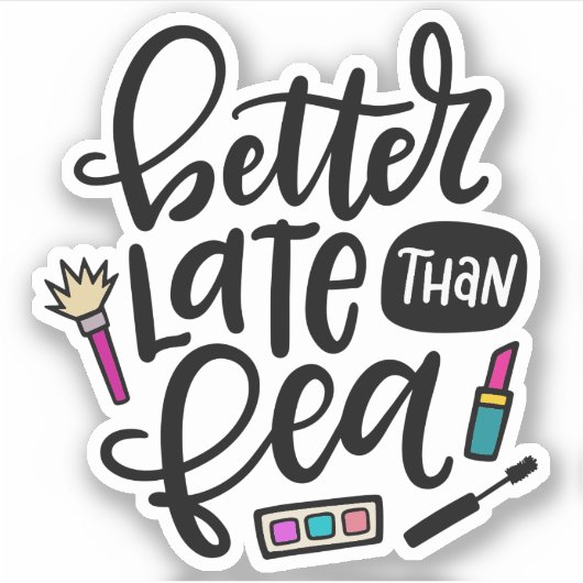 Beter laat dan fea, Spanglish Sticker (Voorkant)