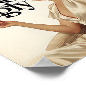 Beter laat dan lelijk - Bold Beauty Statement Poster (Hoek)