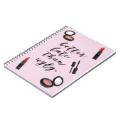 beter laat dan lelijk grappig , citeert poster notitieboek (Linkerzijde)