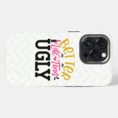 Beter Laat Dan Lelijk iPhone Hoesje (Achterkant horizontaal)