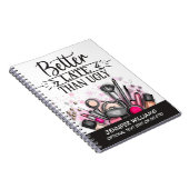 Beter laat dan lelijk leuk zelf-ironisch verzinnen notitieboek (Rechterzijde)