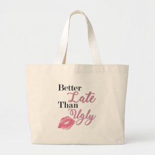 Beter laat dan lelijk Luxe Canvas tas