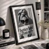 Beter Laat Dan Lelijk Modeposter Glamoureuze Muurk Poster