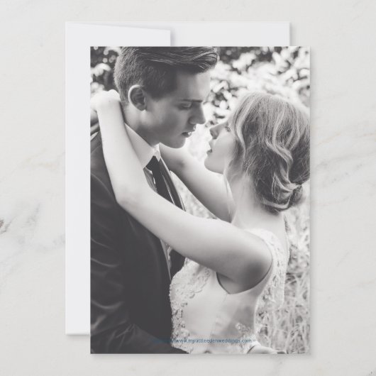 Beter laat dan nooit bruiloftsfeest gedempte paars kaart (Achterkant)