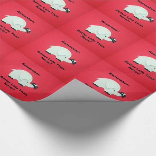 Beter laat dan nooit cadeaupapier (Hoek)