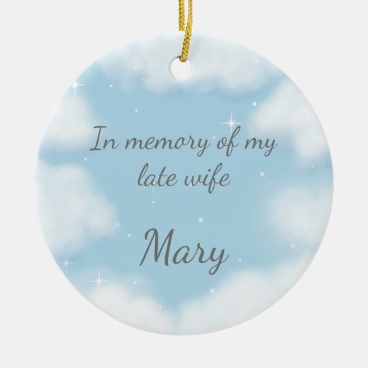 "Beter laat dan nooit" Funny Widower Custom Keramisch Ornament (Voorkant)