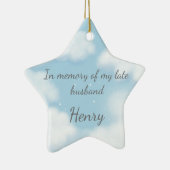 "Beter laat dan nooit" Humor voor overlijden Aange Keramisch Ornament (Rechts)