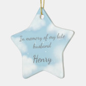 "Beter laat dan nooit" Humor voor overlijden Aange Keramisch Ornament (Links)