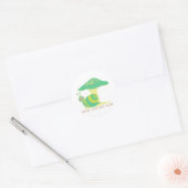 Beter laat dan nooit ronde sticker (Envelop)