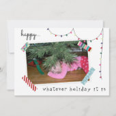 Beter laat dan nooit vertraagde kerst Kaart (Voorkant)