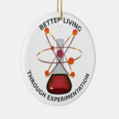 Beter leven dankzij experimenten keramisch ornament (Rechts)