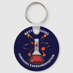 Beter leven dankzij experimenten sleutelhanger