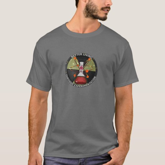 Beter leven dankzij radioactieve experimenten t-shirt (Voorkant)