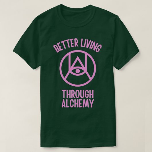 Beter leven door alchemie 1 t-shirt (Design voorkant)
