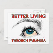Beter leven door paranoia briefkaart (Voorkant / Achterkant)
