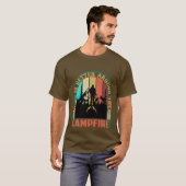 Beter leven kampvuur woordkunst t-shirt (Voorkant volledig)