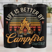 Beter leven: kampvuurgloed, buitenrust thermosbeker