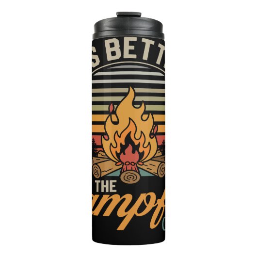 Beter leven: kampvuurgloed, buitenrust thermosbeker (Voorkant)