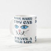 Beter Leven Voor Mijn Kat Grappige Mok (Voorkant links)