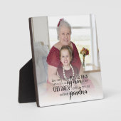 Beter mam oma Granny Foto Moederdag Quote Fotoplaat (Voorkant)