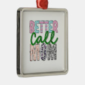 Beter mama bellen metalen ornament (Rechts)