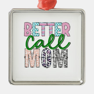 Beter mama bellen metalen ornament