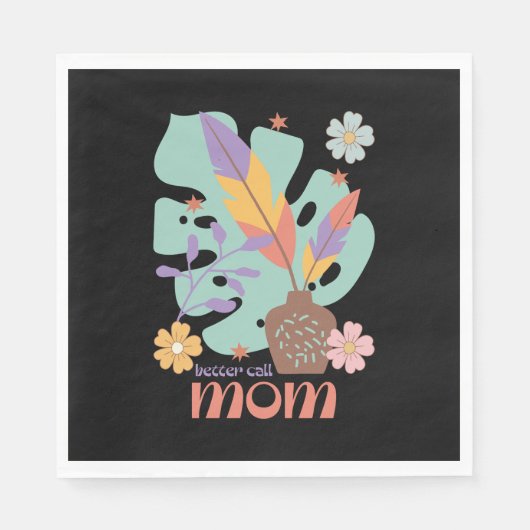 Beter mama bellen servet (Voorkant)