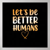 Beter mens tegen pesterijen Oranje zijn Poster (Voorkant)