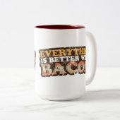 Beter met Bacon-Mok Tweekleurige Koffiemok (Voorkant rechts)
