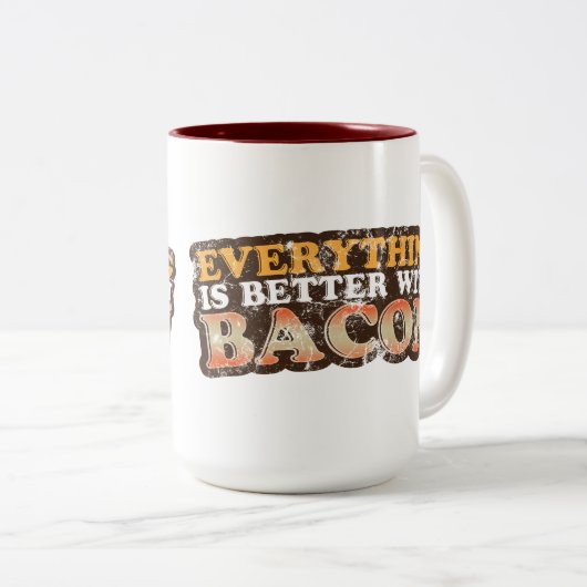 Beter met Bacon-Mok Tweekleurige Koffiemok (Voorkant rechts)