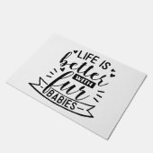 Beter met bont baby's deurmat (Schuin)