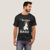 Beter met een beagle voor beagle t-shirt (Voorkant volledig)