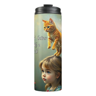 Beter met een kat thermosbeker