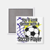 Beter met een voetballer magneet (Voorkant / Achterkant)