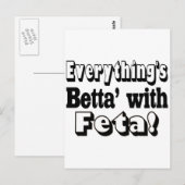 Beter met feta briefkaart (Voorkant / Achterkant)
