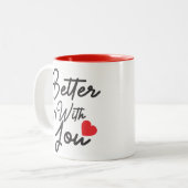 Beter met jou tweekleurige koffiemok (Voorkant links)