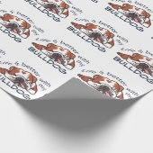 Beter met mijn Bulldog Cadeaupapier (Hoek)