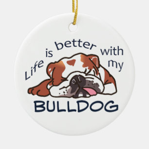 Beter met mijn Bulldog Keramisch Ornament