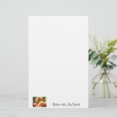 Beter met mijn zus! briefpapier Oranje Dahlias (Staand voorkant)