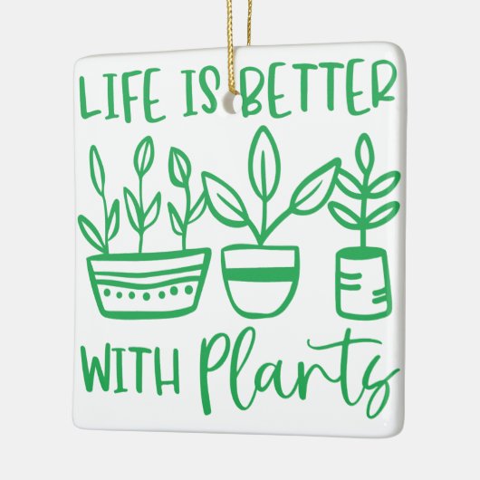 BETER MET PLANTEN KERAMISCH ORNAMENT (Links)