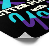 Beter met zelfmoordbewustzijn geestelijke gezondhe poster (Hoek)