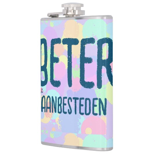 Beter niet aanbesteden heupfles (Links)