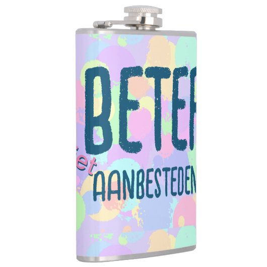 Beter niet aanbesteden heupfles (Rechts)