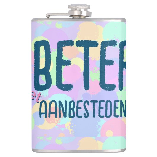 Beter niet aanbesteden heupfles (Voorkant)