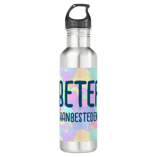 Beter niet aanbesteden waterfles (Voorkant)