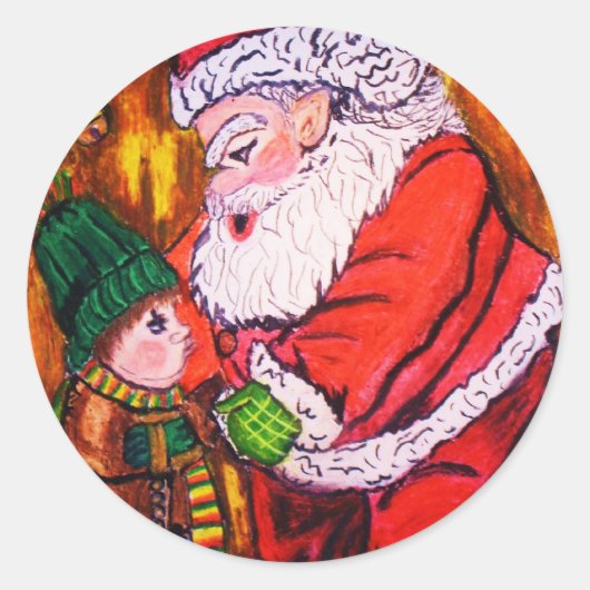 BETER NIET PLAATSEN OP Kerst stickers (Voorkant)