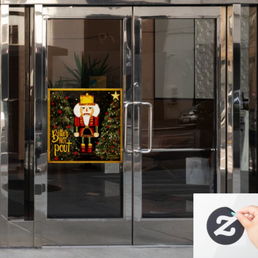 Beter niet Pout! "Inspiron" Windows Cling Raamsticker (Kantoordeur)