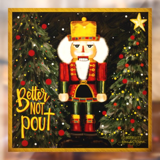 Beter niet Pout! "Inspiron" Windows Cling Raamsticker (Vel 2)